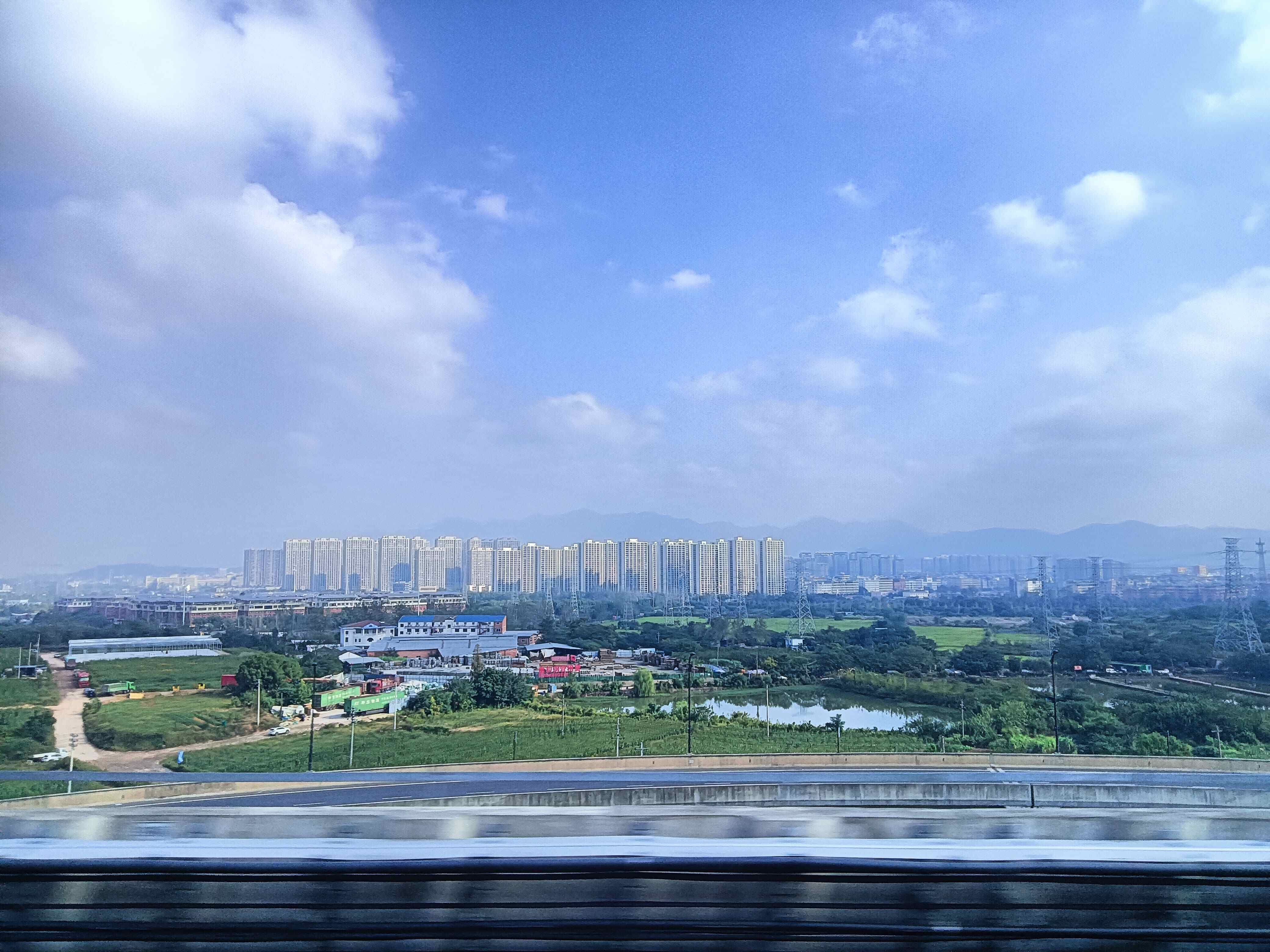 路上的景色